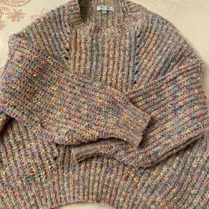 She + Sky multi colored dot sweater